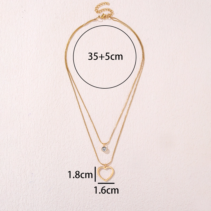 Manufacturer Custom Fashion Jewelry Stainless Steel Necklace Jewelry Women Heart Shape Necklaces