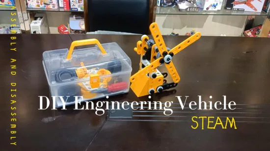 100 PCS 8 em 1 Desmontar Carro Brinquedo Crianças Educacional Engenharia Caminhão de Construção Conjunto de Brinquedos Haste Parafuso Montar Veículo Conjunto DIY Kit de Construção Brinquedos para Crianças Meninos